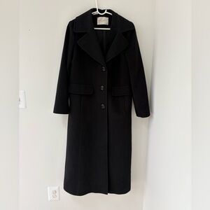 Fleurette VINTAGE wool & cashmere blend Black Women's full length Coat